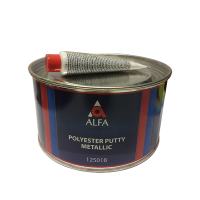 Alfa Полиэфирная шпатлевка с частицами алюминия METALLIK 1,8 кг.